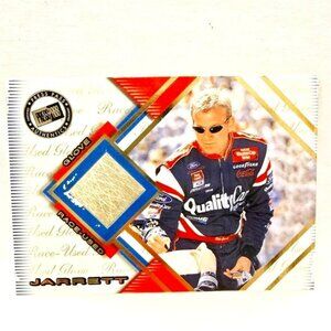 2000 Press Pass Rare Trading Card Dale Jarrett Race Used Glove 39/50 Nascar